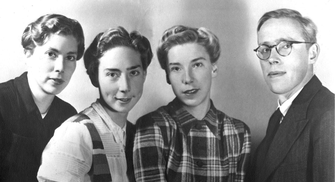 1943 Ellen, Bodil, Agnes og Erik